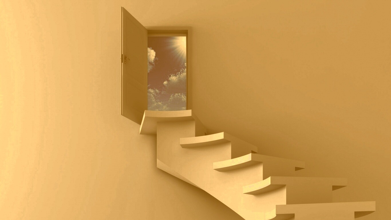 Лестница в небо обои