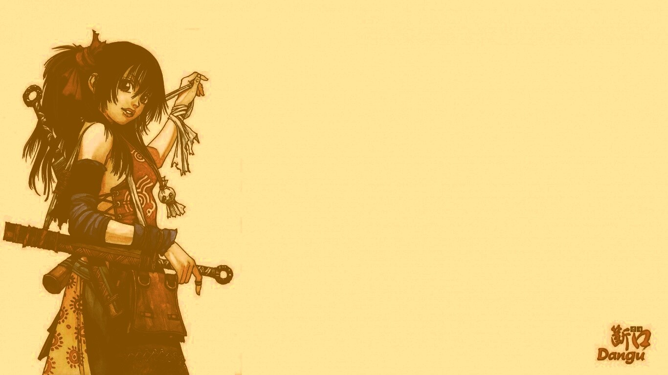 Девушка с мечом из Dangu обои