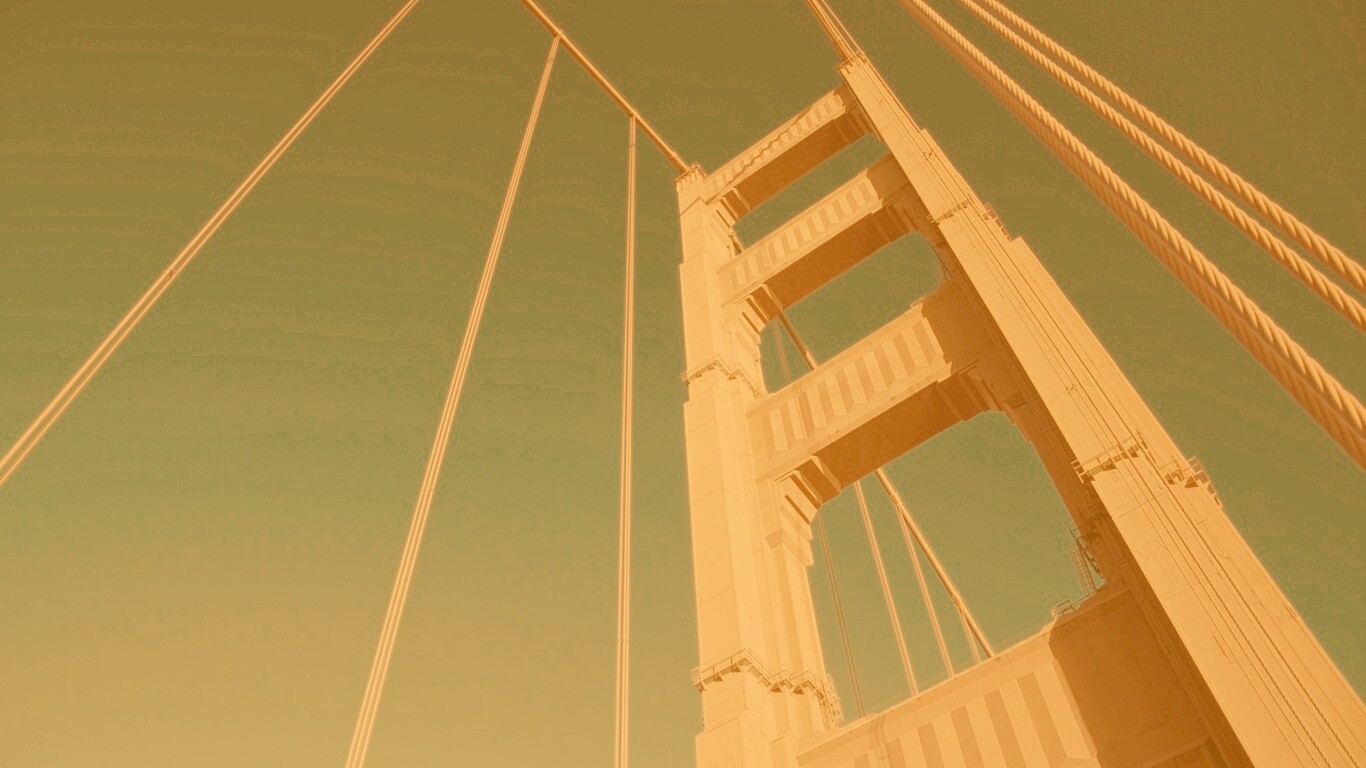 Опора моста Золотые Ворота обои