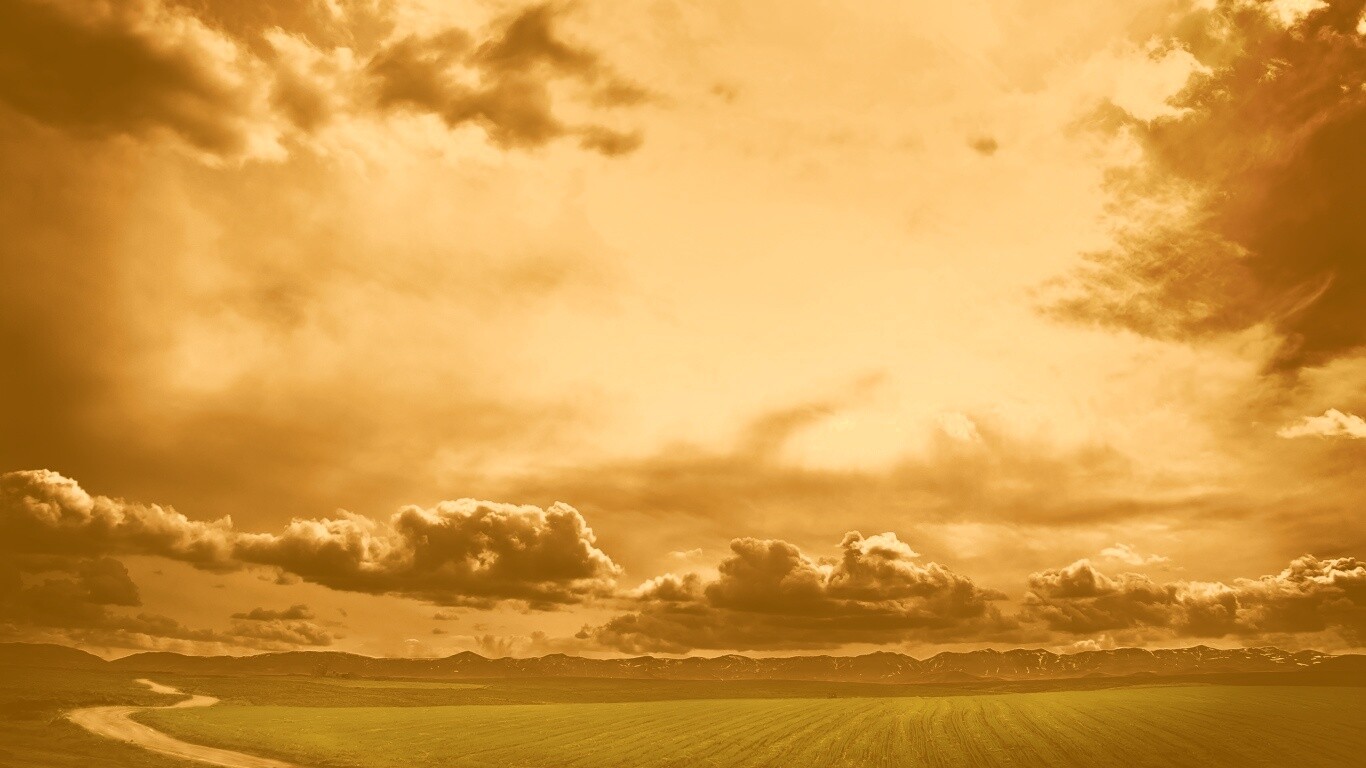 Золотое небо обои