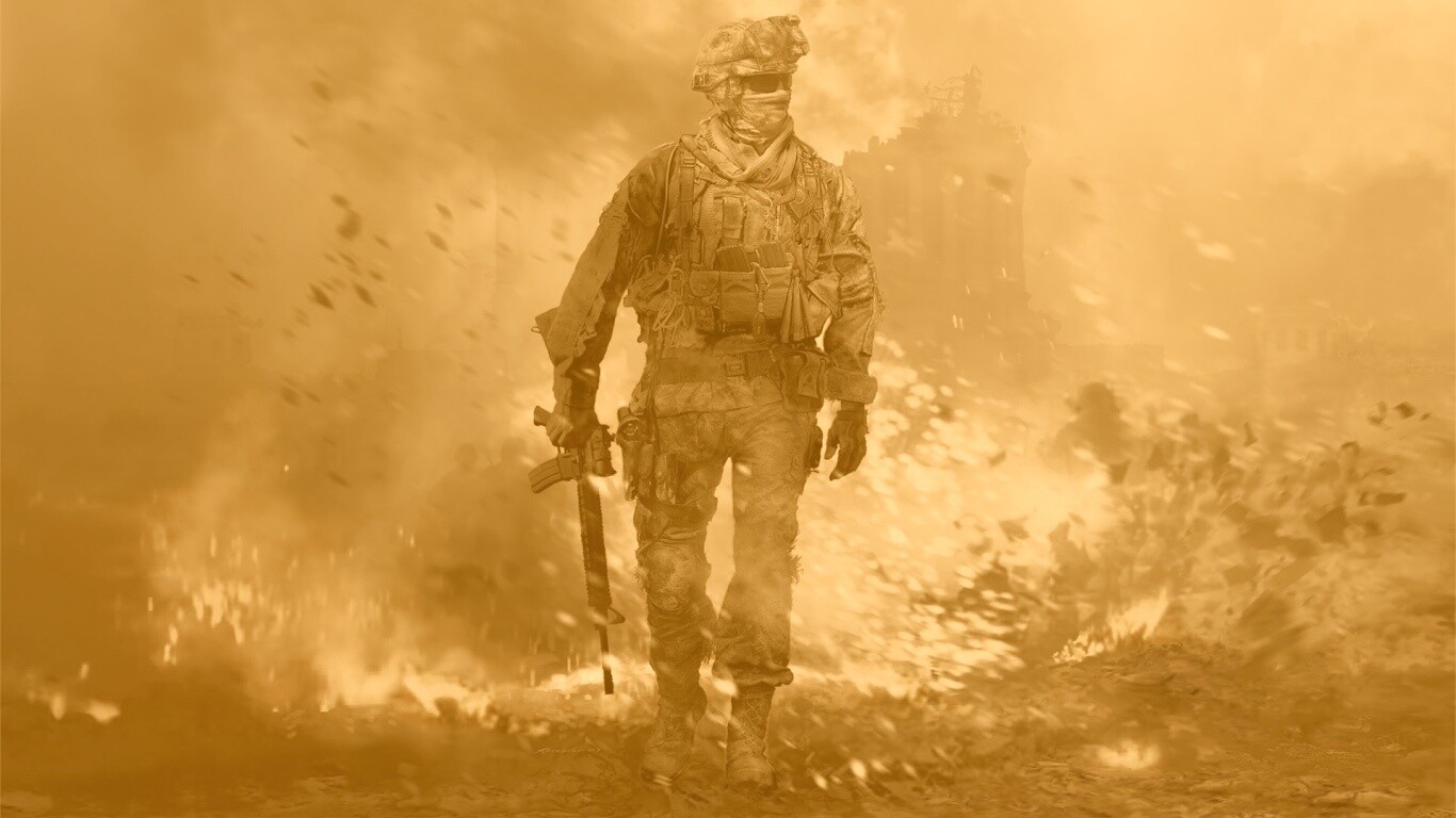 Солдат из modern warfare 2 обои