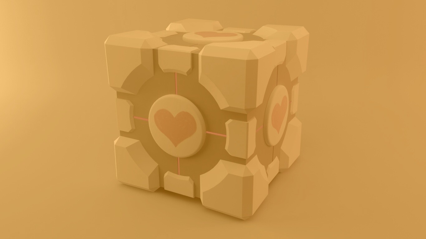 Взвешенный куб-компаньон обои