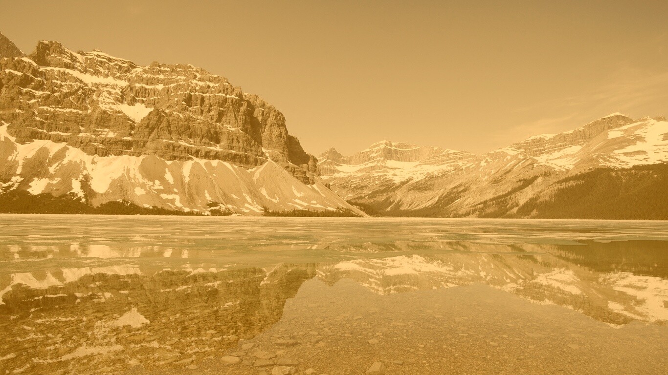 Снежные горы обои