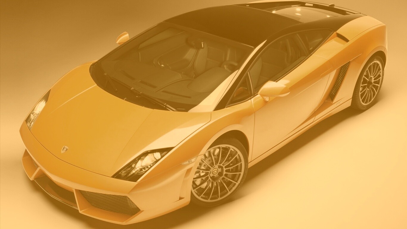 Жёлтый Lamborghini Gallardo обои