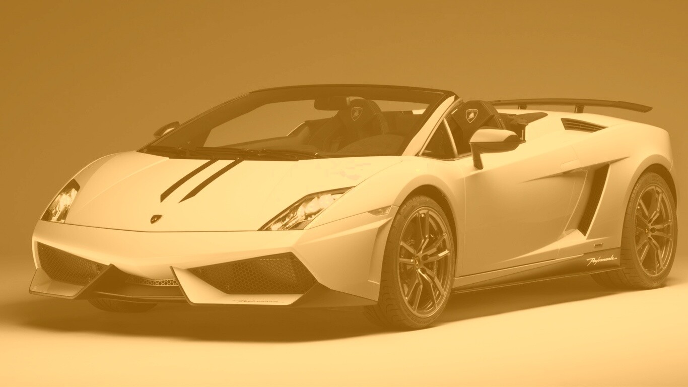 Белый Ламборджини Галлардо обои