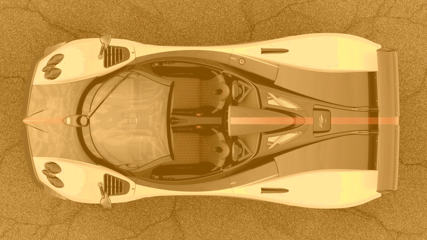 Пагани Зонда вид сверху обои