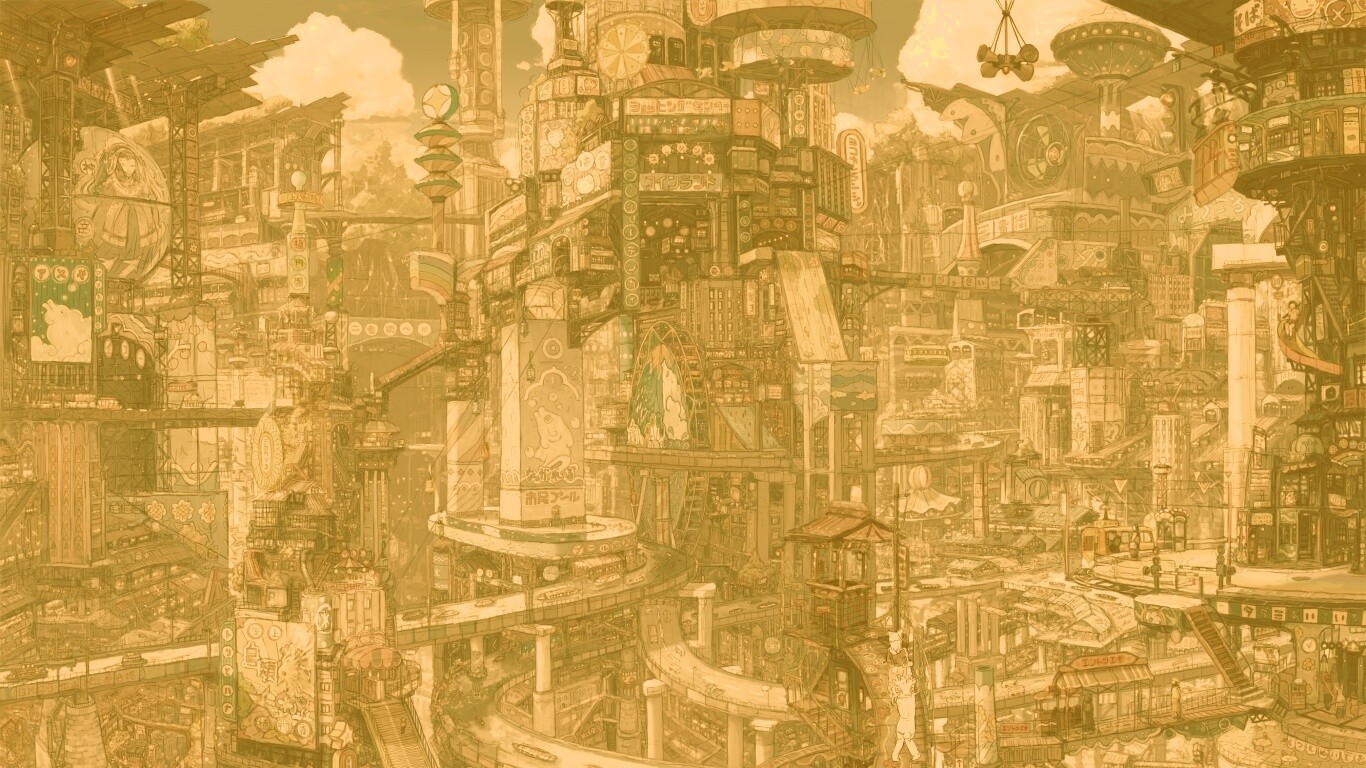 Город будущего обои