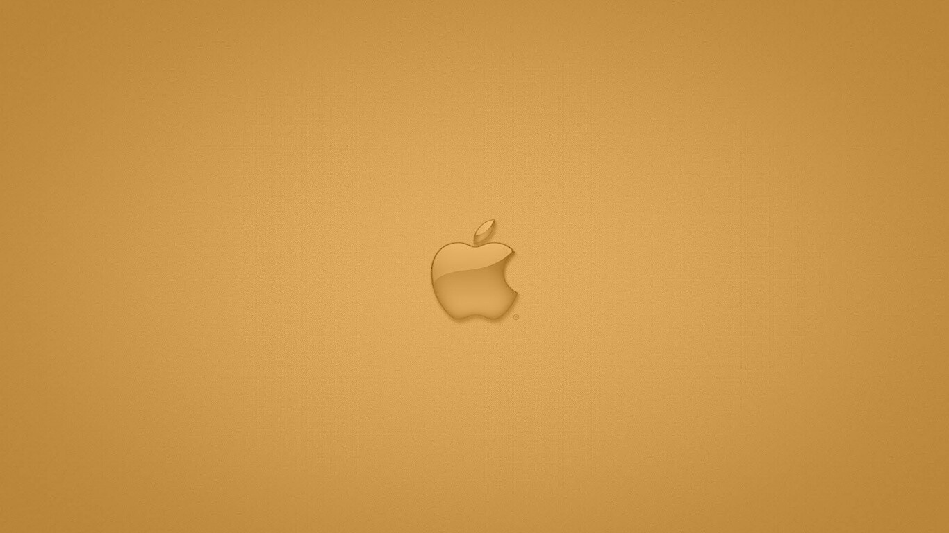 Логотип apple в стекле обои