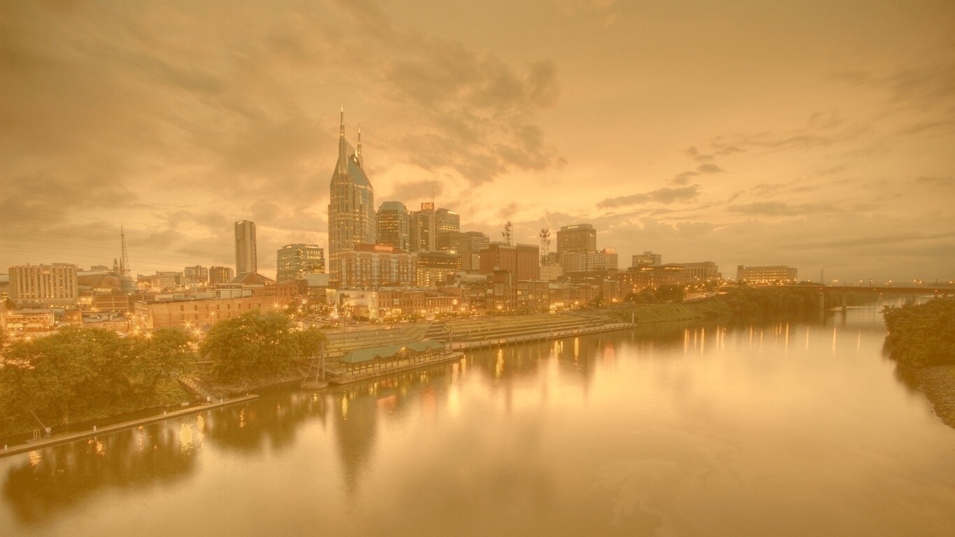 Ночной город обои