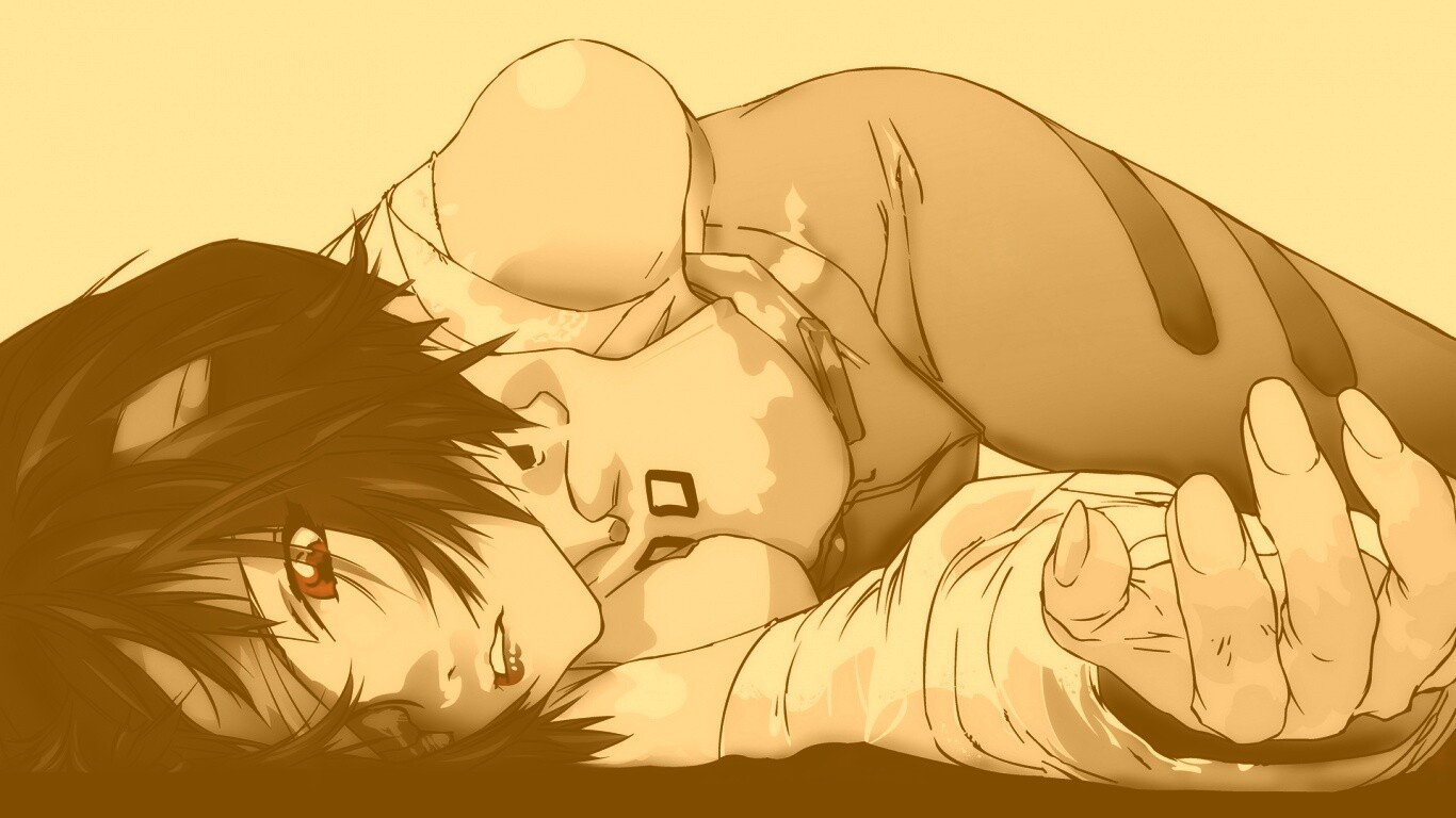 Девушка с красными глазами обои