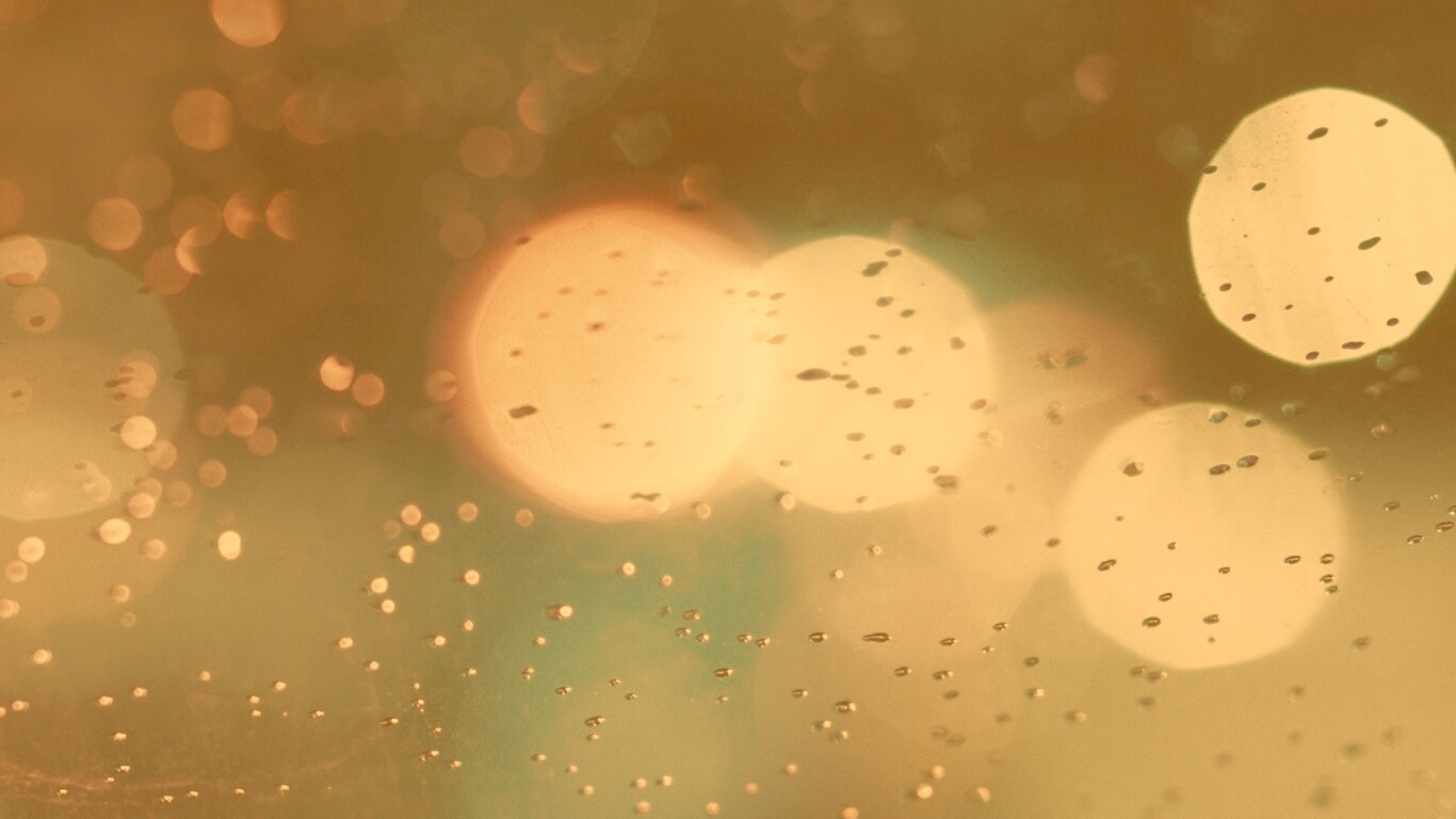 Огни, стекло и капли обои