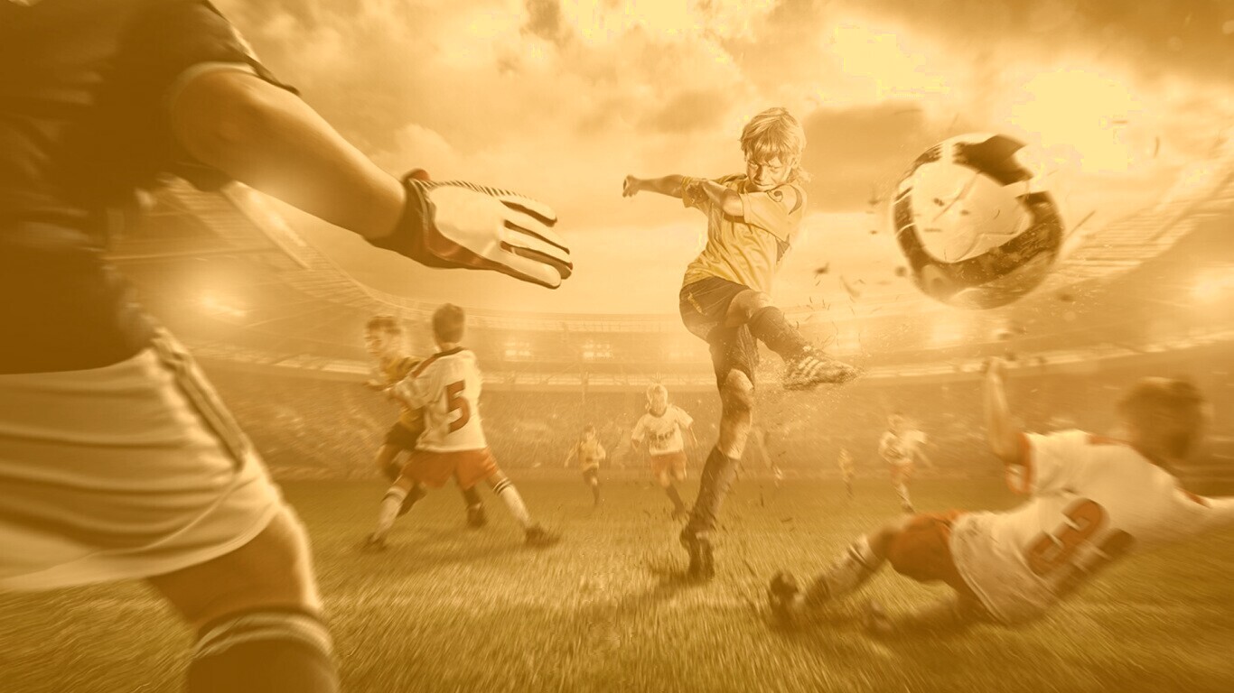 Игра в футбол обои