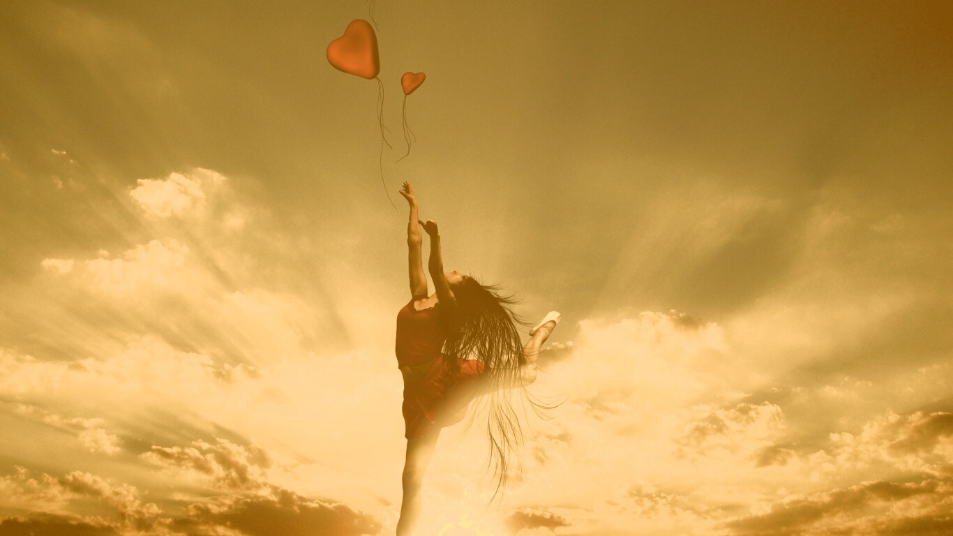 Отпускаяю сердце в небеса обои