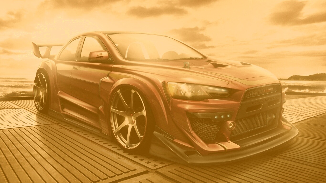 Mitsubishi тюнингованная обои