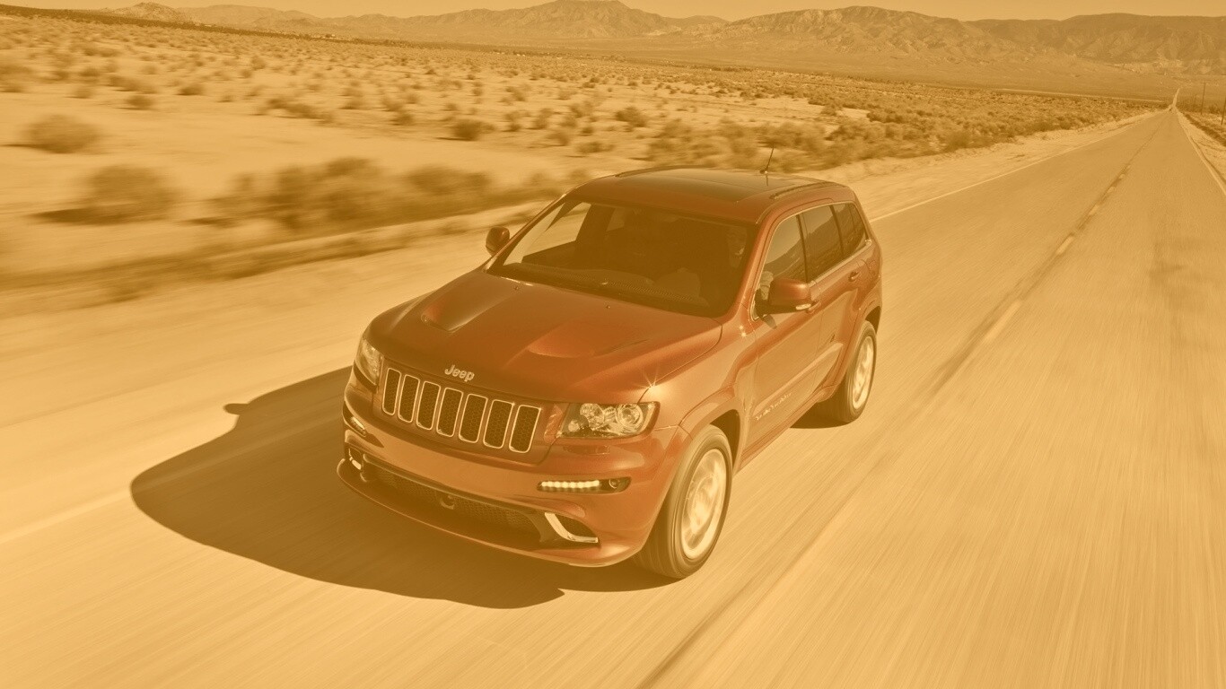 Красный Jeep обои