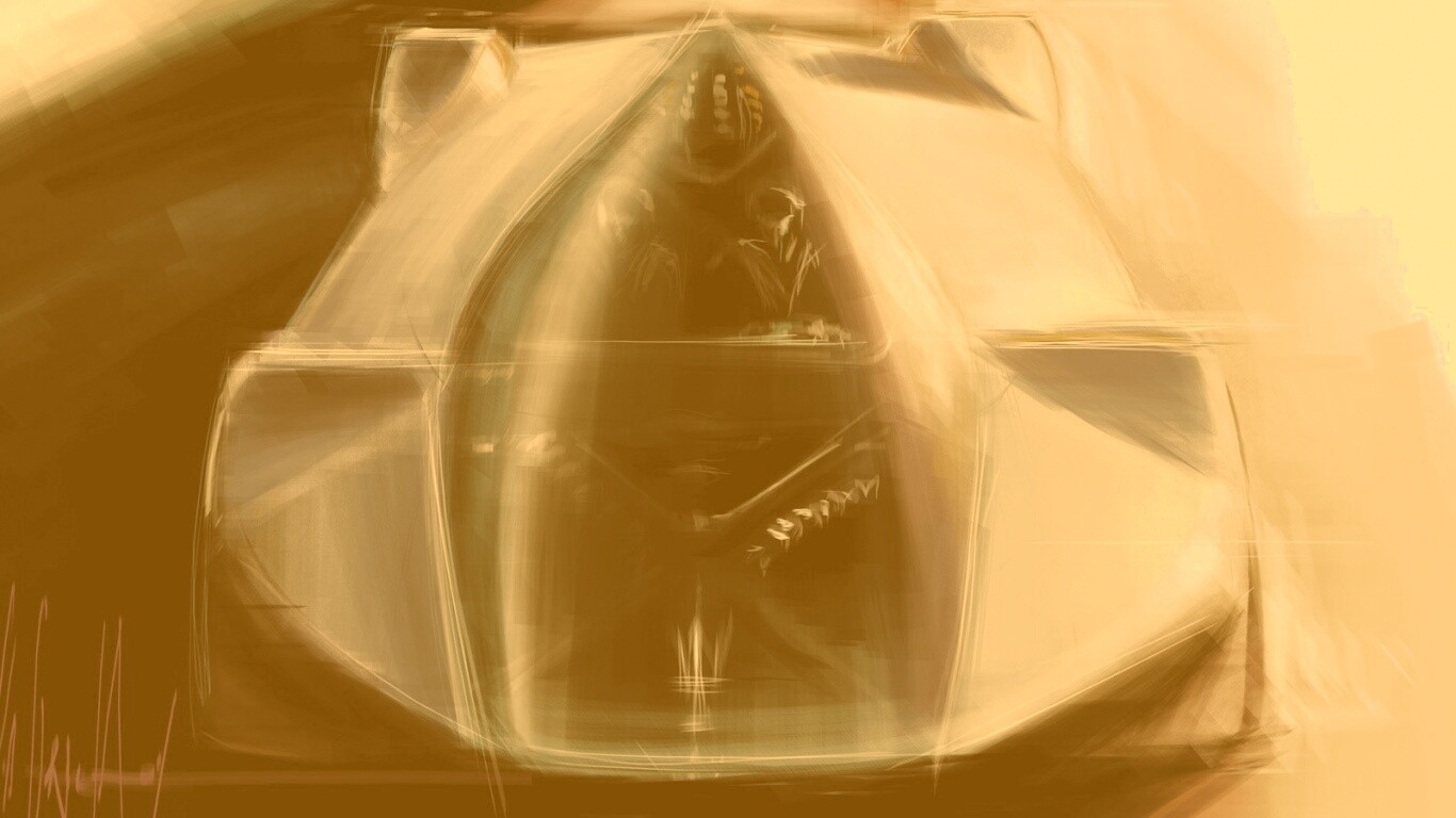 Зарисовка Maserati Birdcage обои