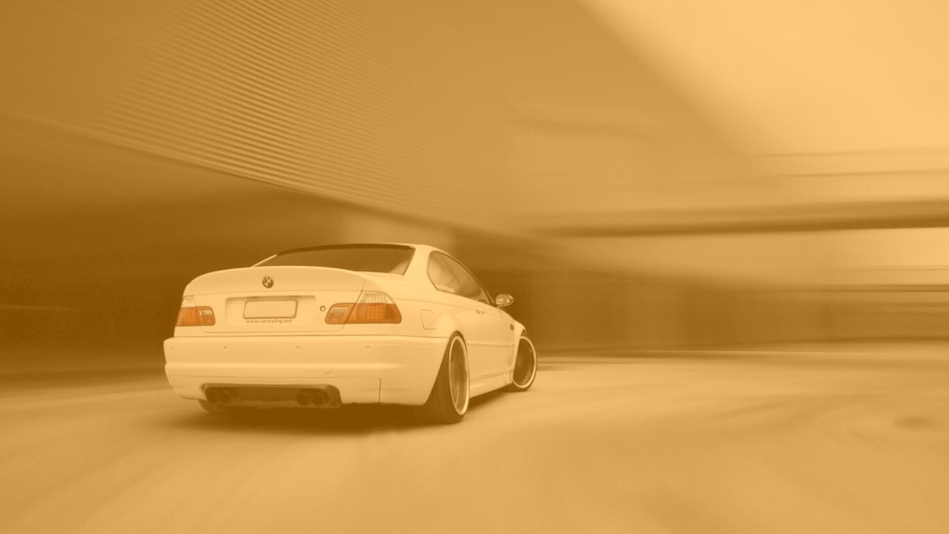 Белый БМВ обои