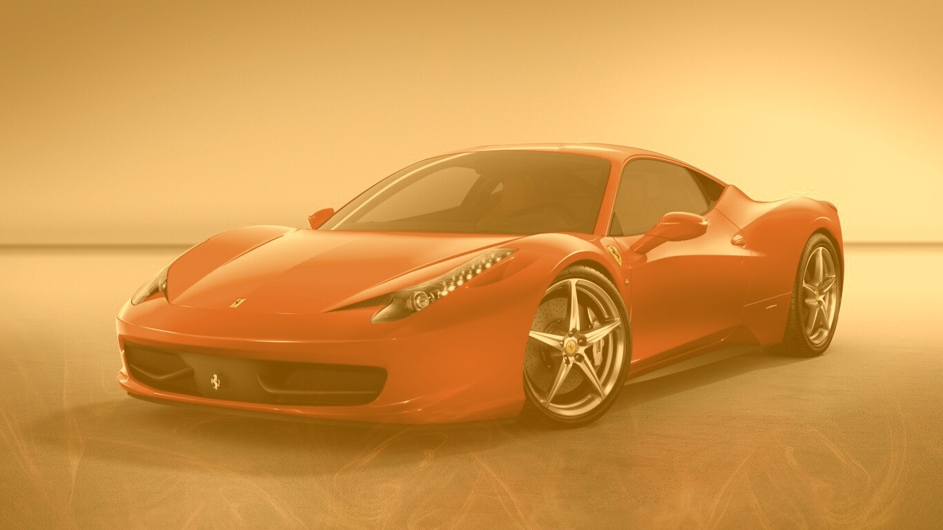 Огненный феррари обои