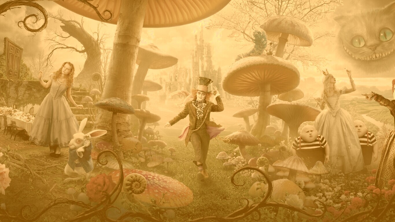 Алиса в стране чудес обои