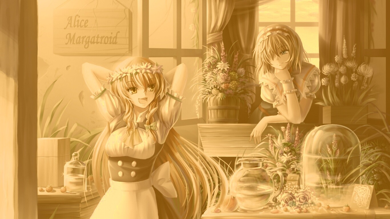 Анимешное утро обои