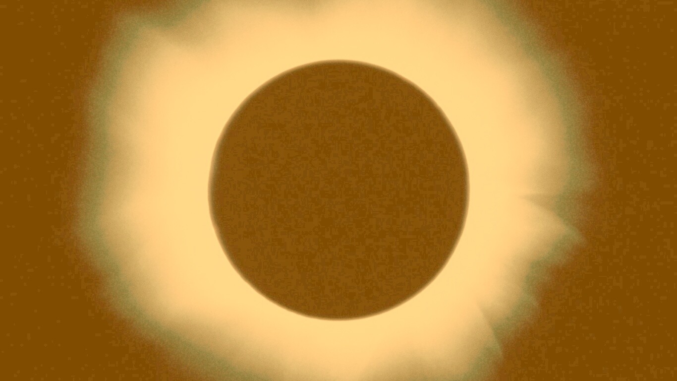 Полное солнечное затмение обои