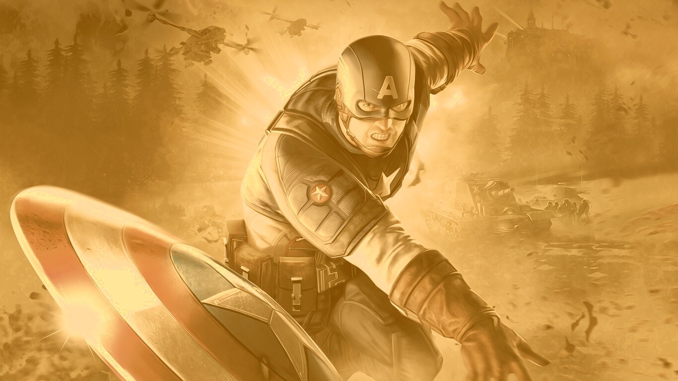 Капитан Америка обои