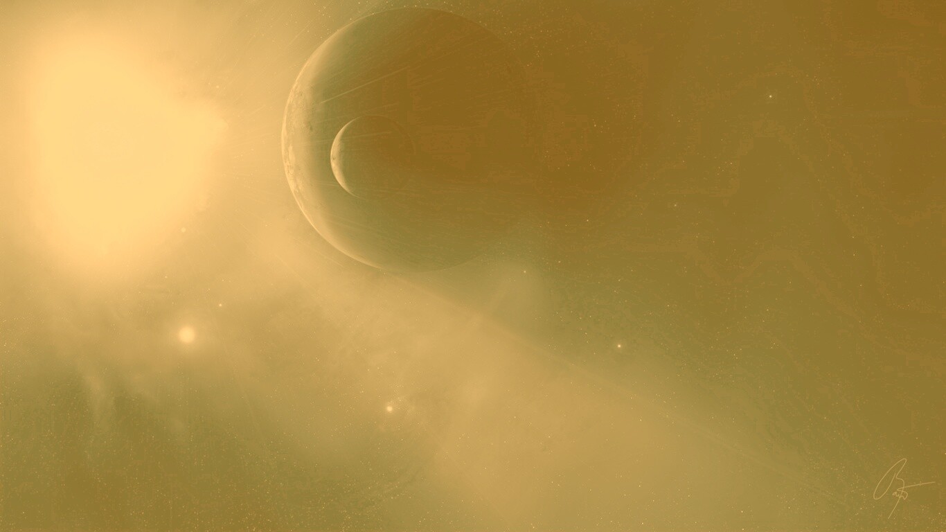 Перенасыщение голубым цветом обои