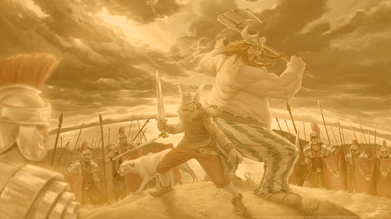 Астерикс и Обеликс по взрослому обои