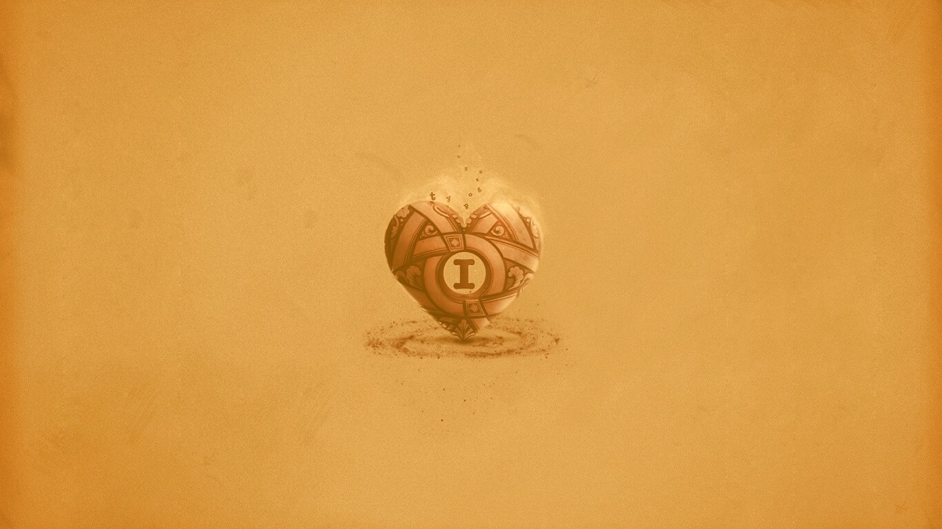 Креативное минималистичное сердце обои