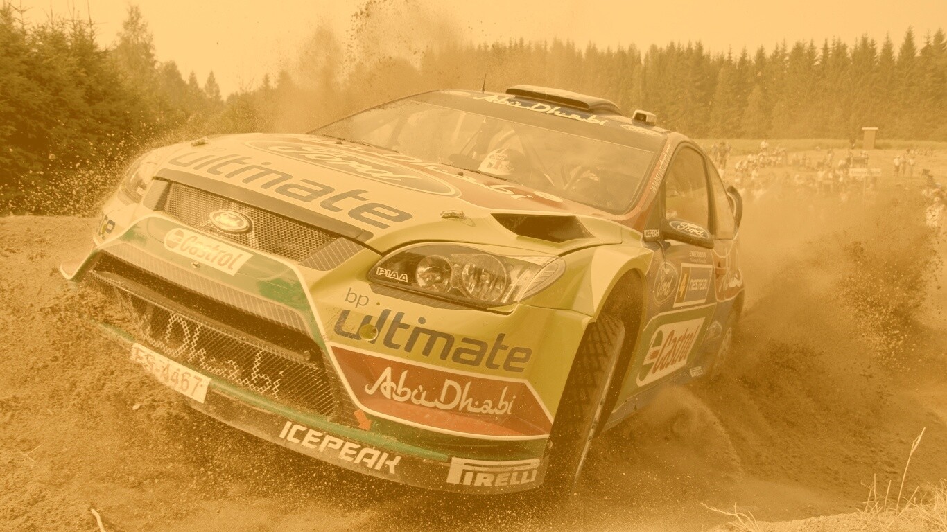 Форд учавствует в ралли обои