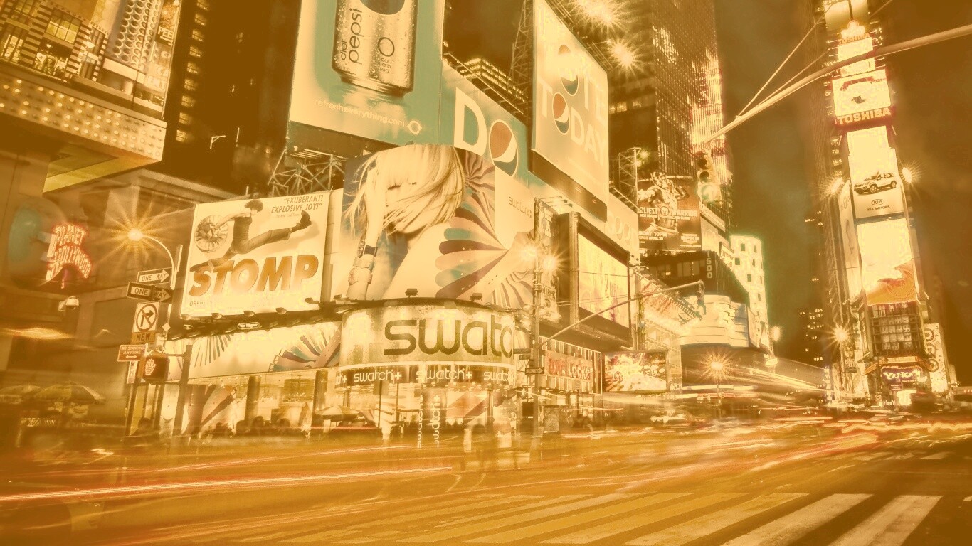 Огни мегаполиса обои