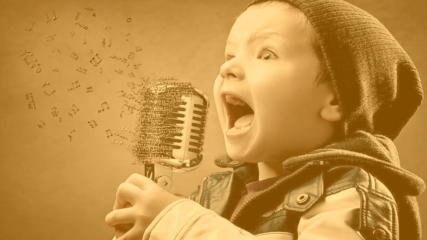 Экспрессивный певец обои