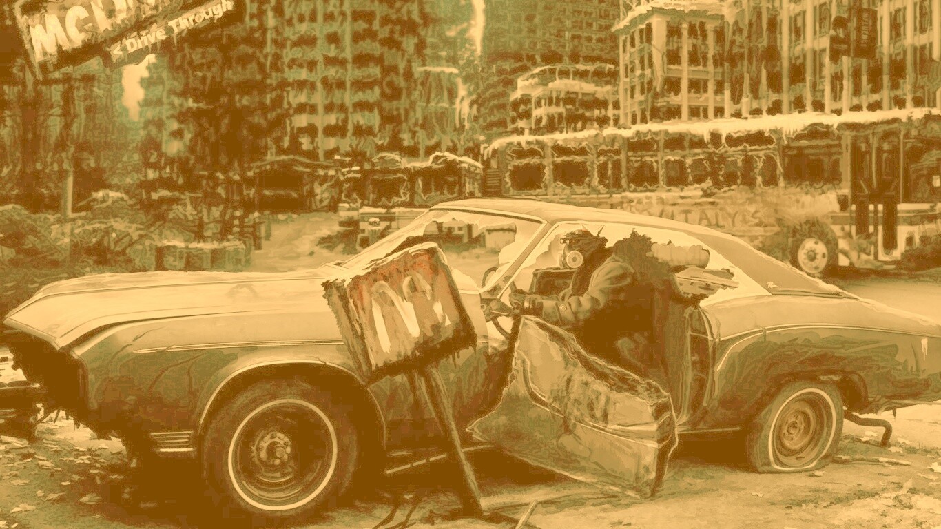 Картина запустения обои