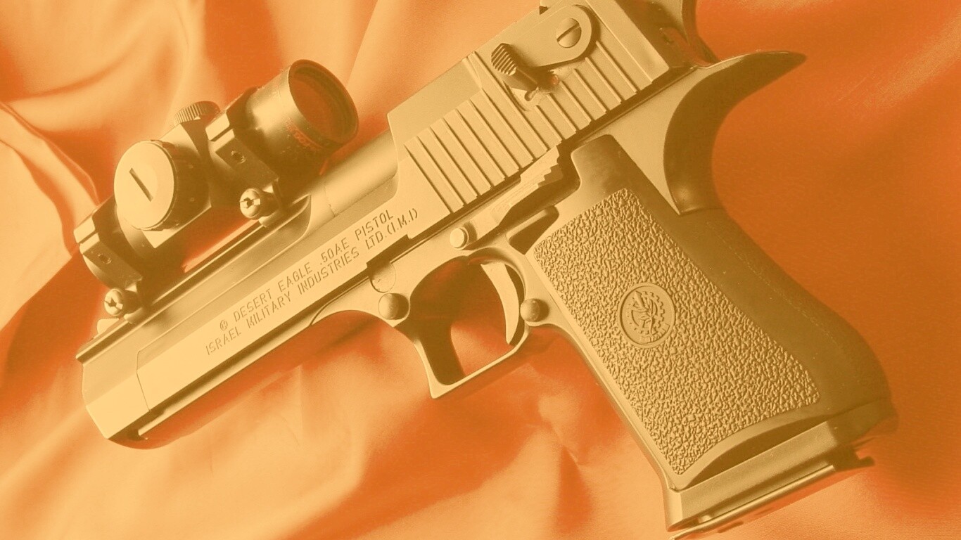 Пистолет Desert Eagle с прицелом обои