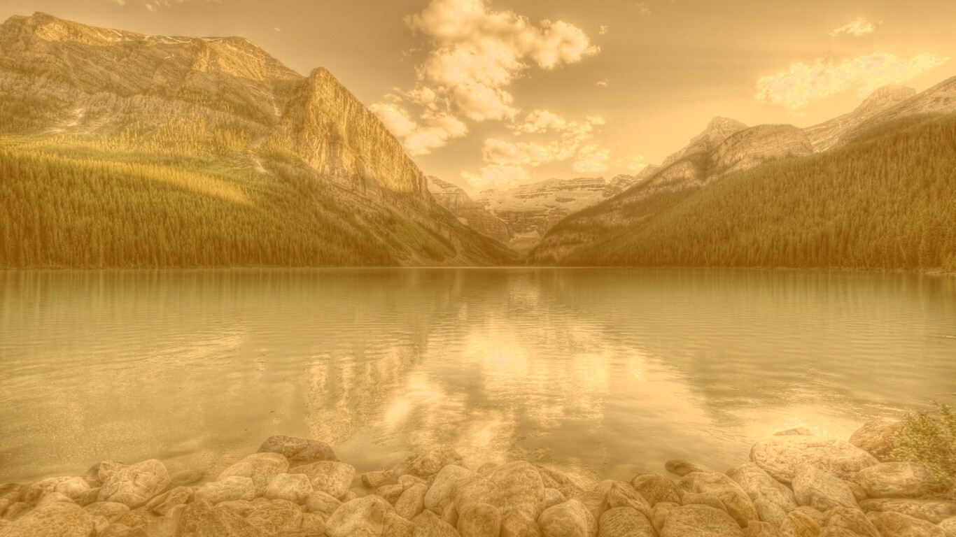 Горное озеро обои