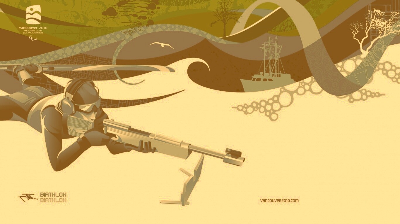 Олимпиада в Ванкувере 2010: Биатлон обои