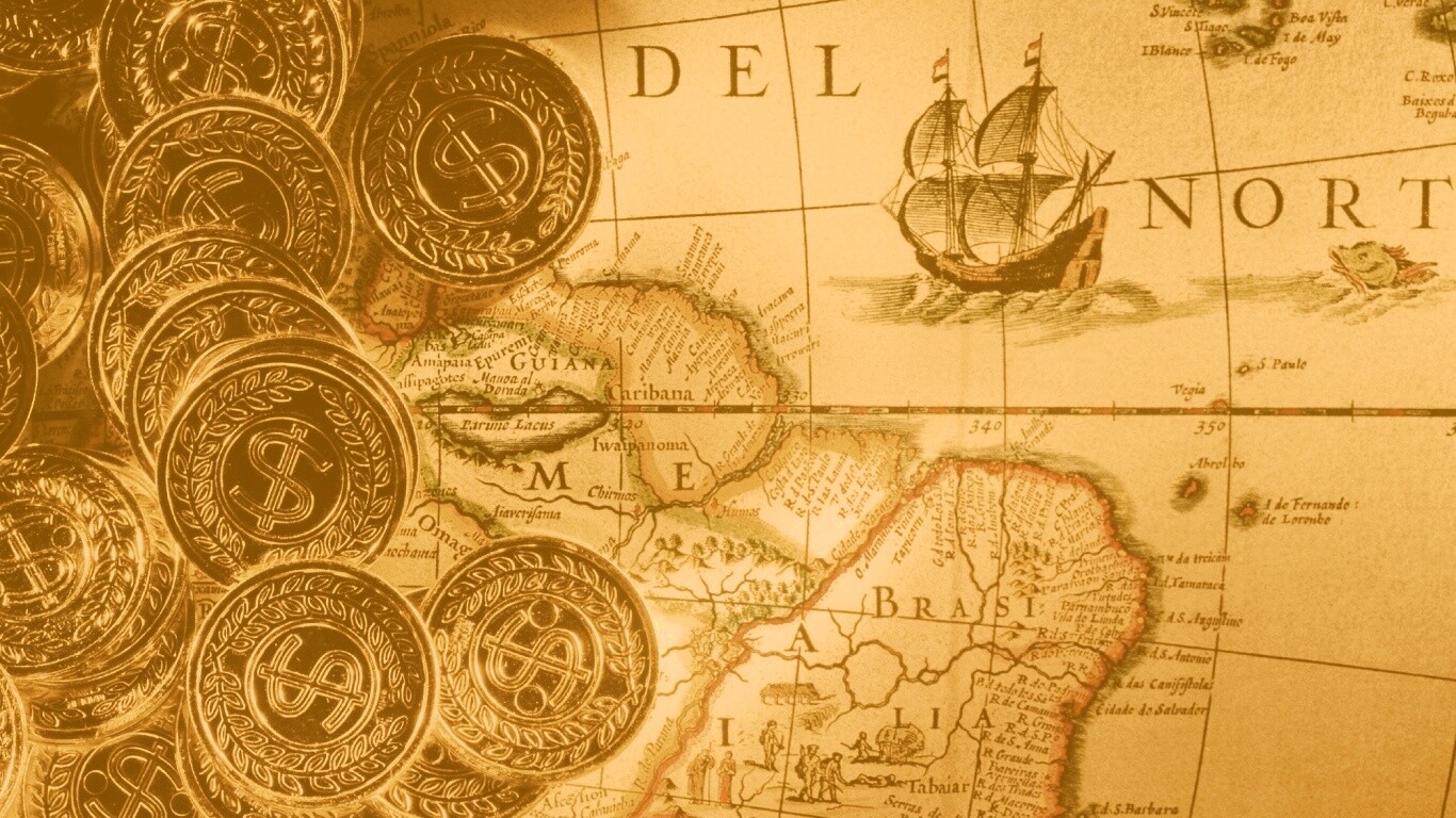 Деньги и карта сокровищ обои