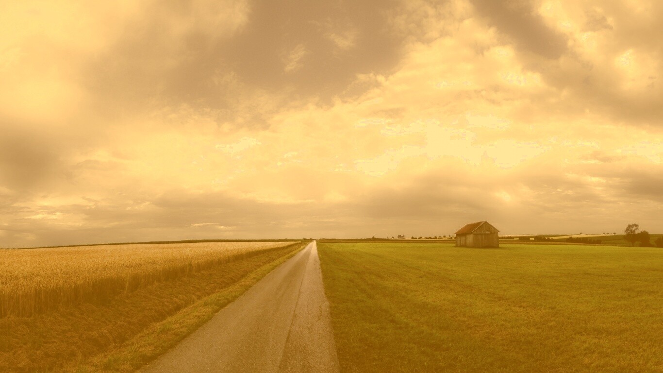 Сельский пейзаж обои