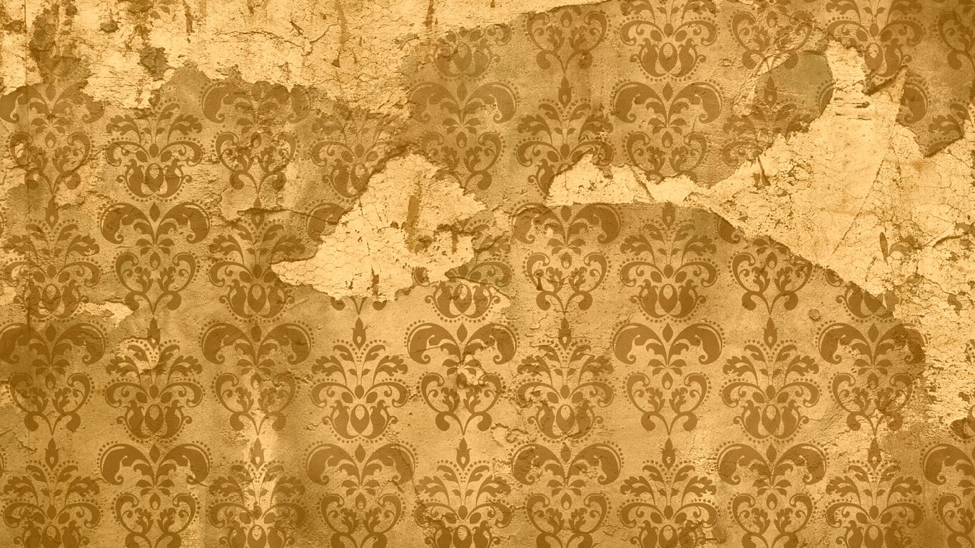 Рваные винтажные обои и штукатурка обои