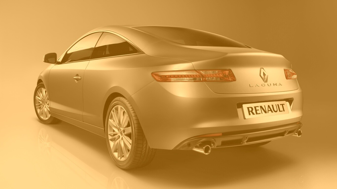 Рено Лагуна: вид сзади обои