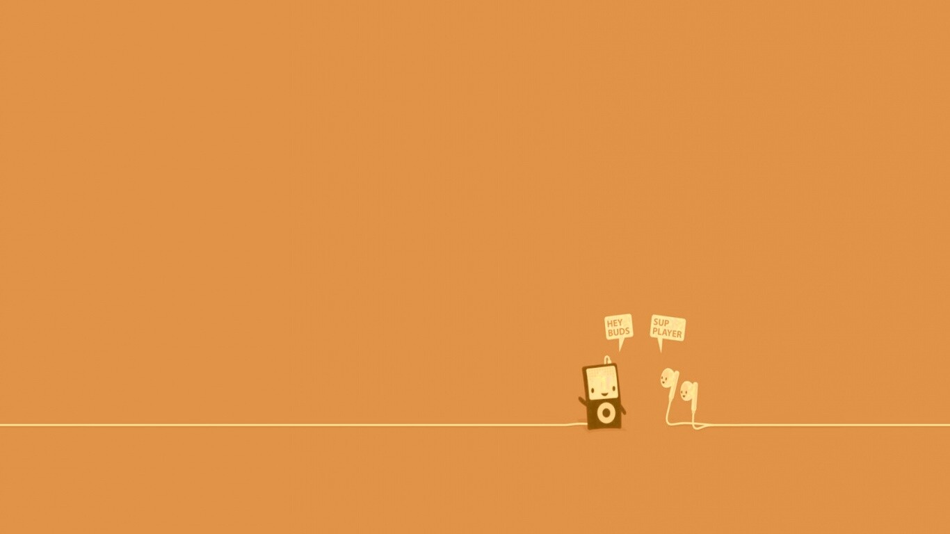 Плеер и наушники обои