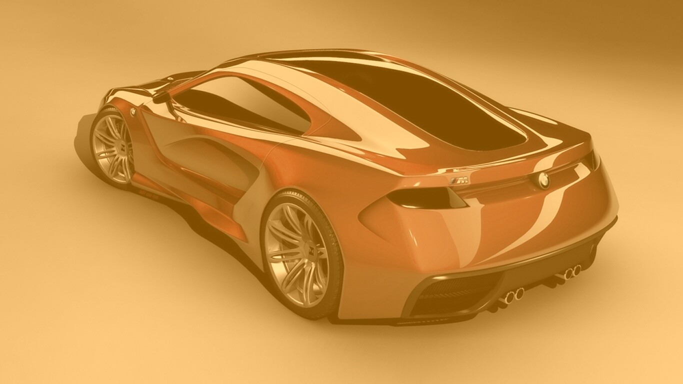 Красный концепт BMW обои