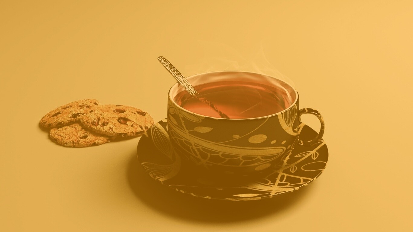 Чаек с печеньками обои