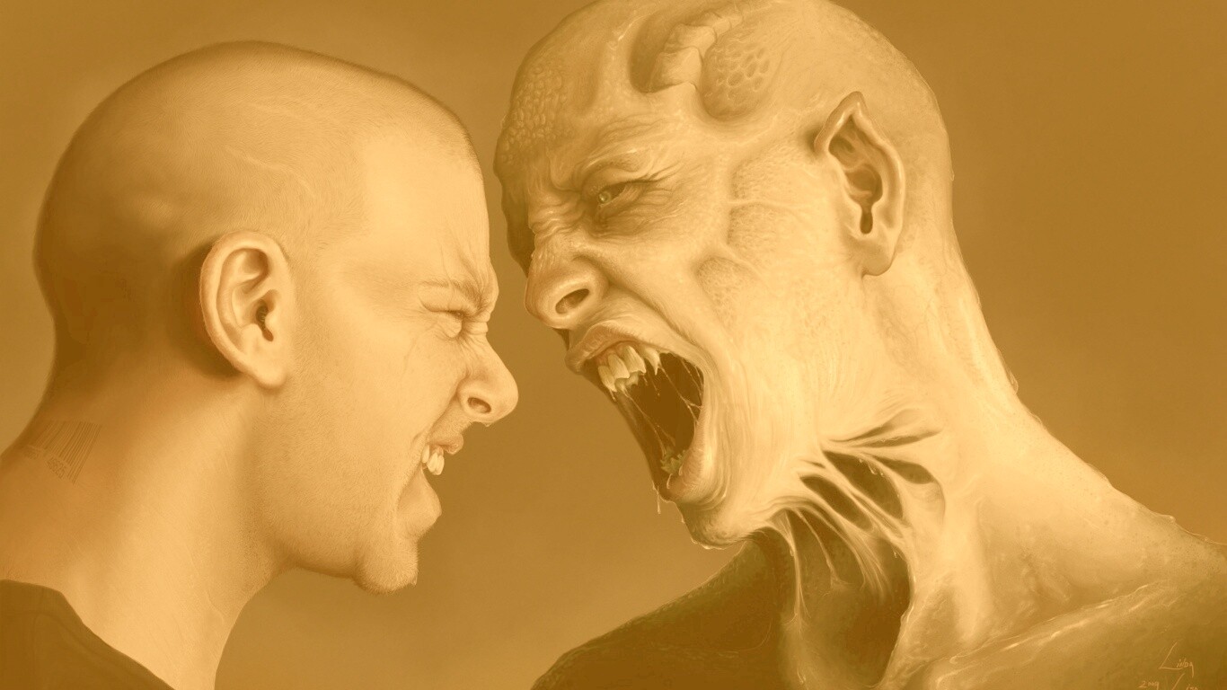 Пытаясь перекрикнуть обои