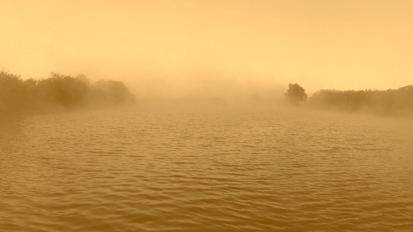 Речной туман обои