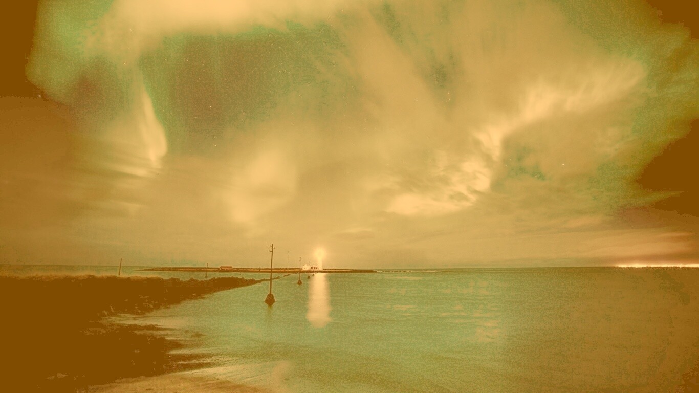 Ночь на севере обои