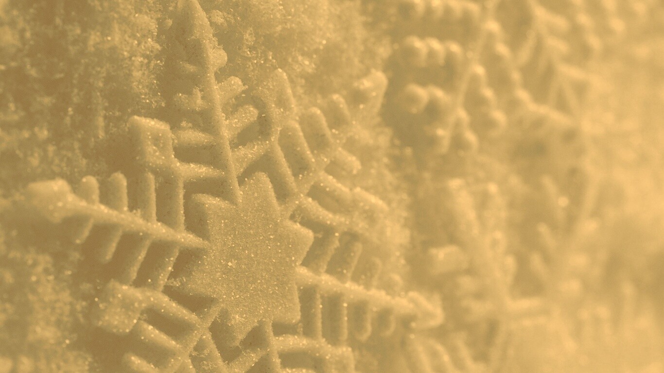 Голубая снежинка обои