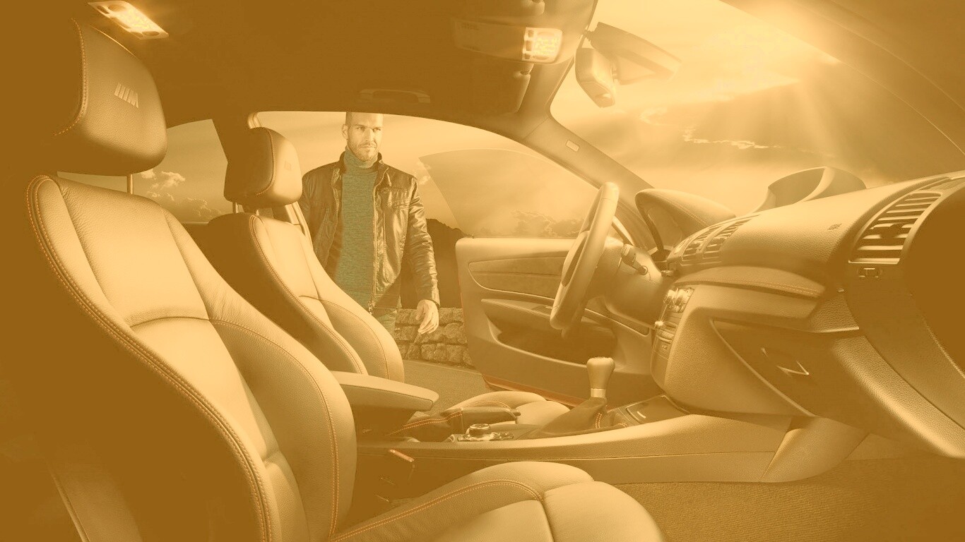 Салон автомобиля BMW обои