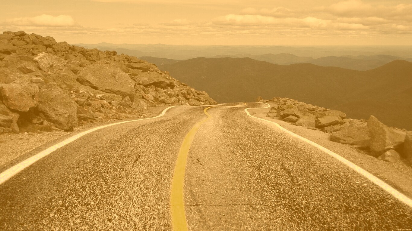 Горная дорога обои