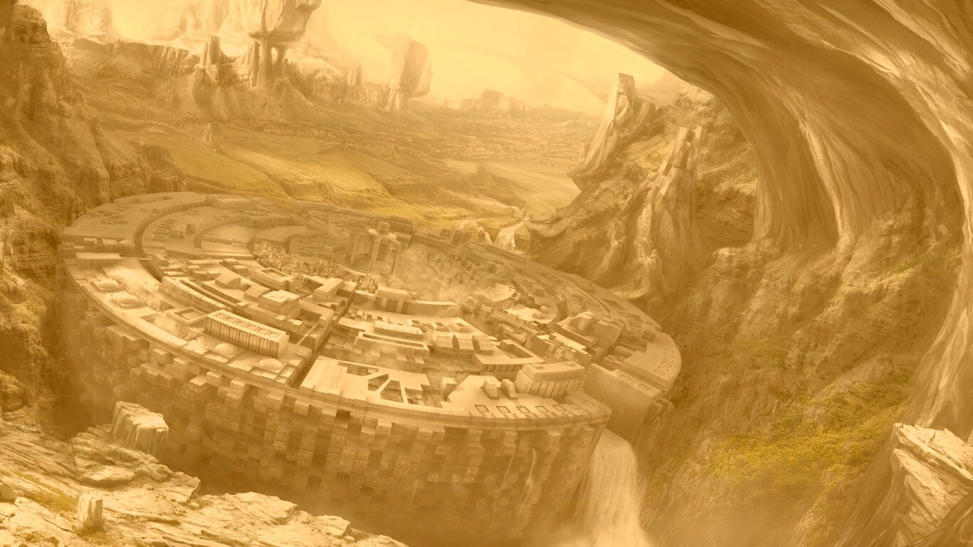 Город в скалах обои